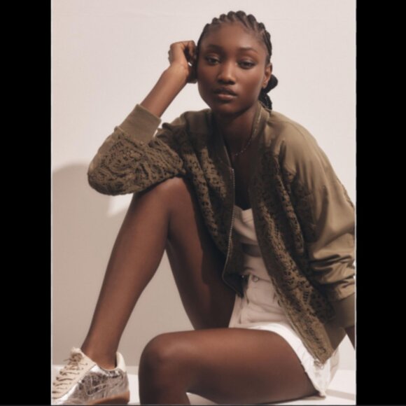 Brand New by Anthropologie Crochet Bomber Jacket - Picture 6 of 15